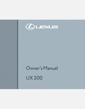 lexus ux200 2019-2020 owners manual